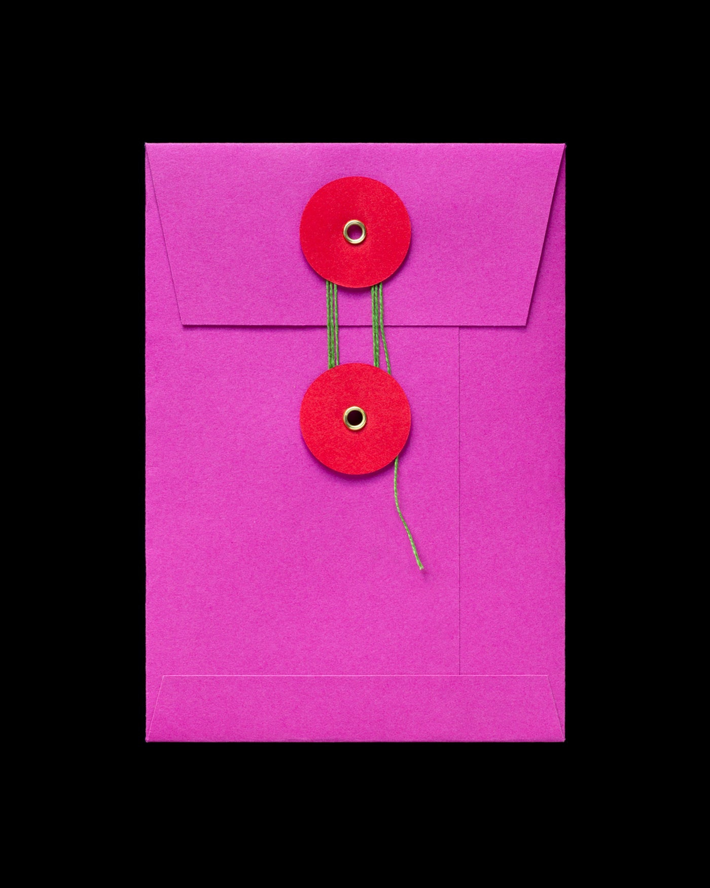 String & Washer Envelope — Fuschia Pink